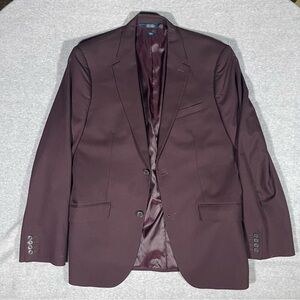 Perry Ellis men’s maroon suit blazer jacket